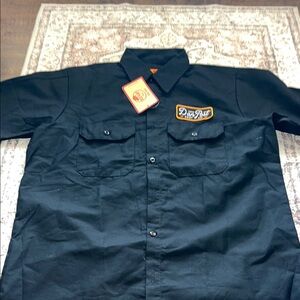 Black Men's navy shirt